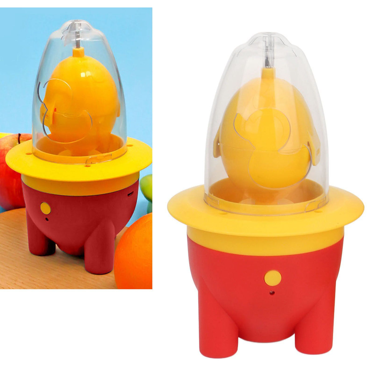 Egg Scrambler Shaker Lovely Electric Mini Portable USB Charging Golden Egg Maker for Kitchen Red