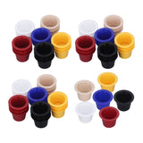 60pcs Refillable Disposable Coffee Capsule Cup Bottom Sealing Aluminum Film Plastic Coffee Filters for Home