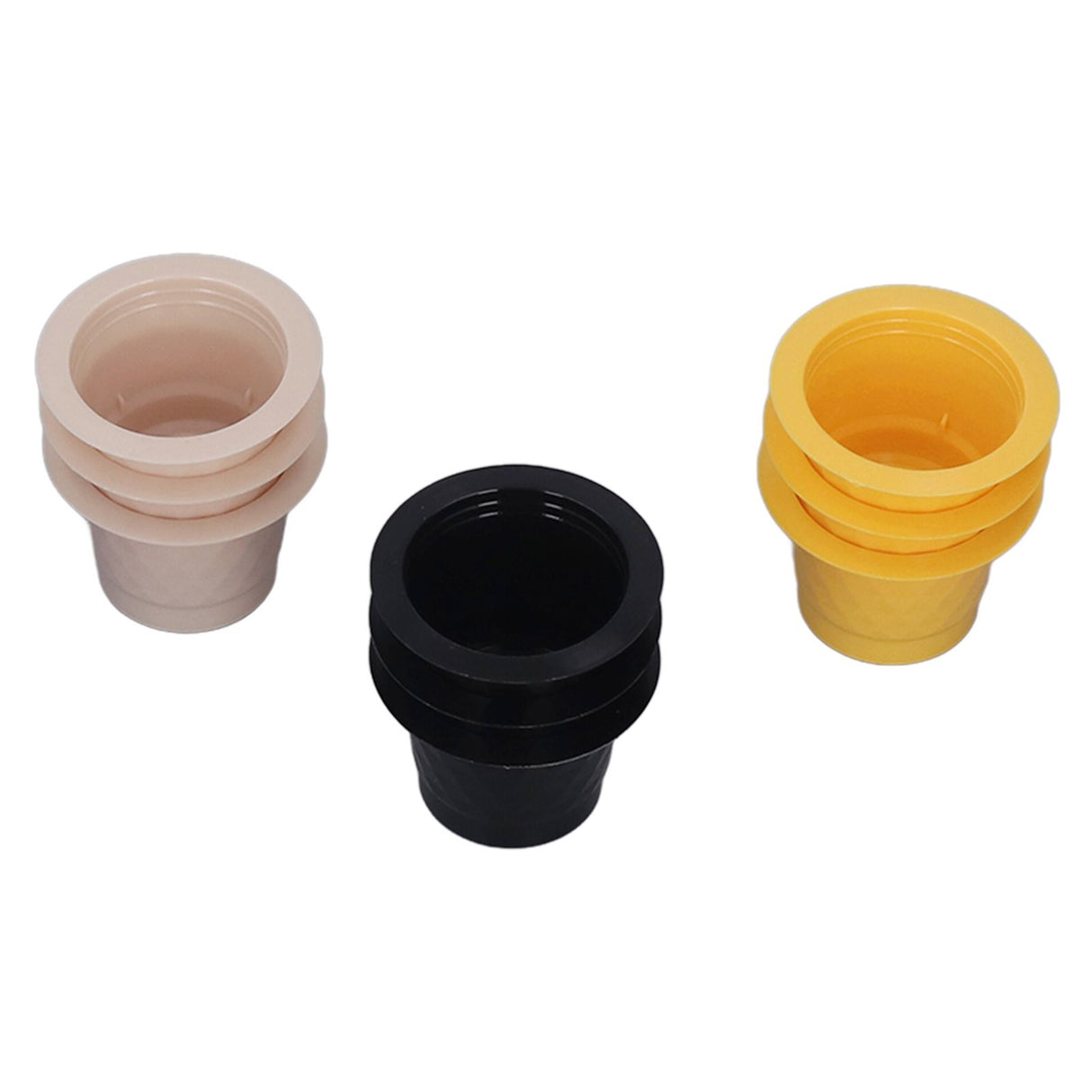 60pcs Refillable Disposable Coffee Capsule Cup Bottom Sealing Aluminum Film Plastic Coffee Filters for Home