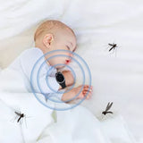 Outdoor Sports Mosquito Repellent Bracelet Ultrasonic Mosquito Repellent Wristband USB Rechargeable for Pregnant Women Children Black - Extra Image