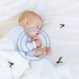 Outdoor Sports Mosquito Repellent Bracelet Ultrasonic Mosquito Repellent Wristband USB Rechargeable for Pregnant Women Children White