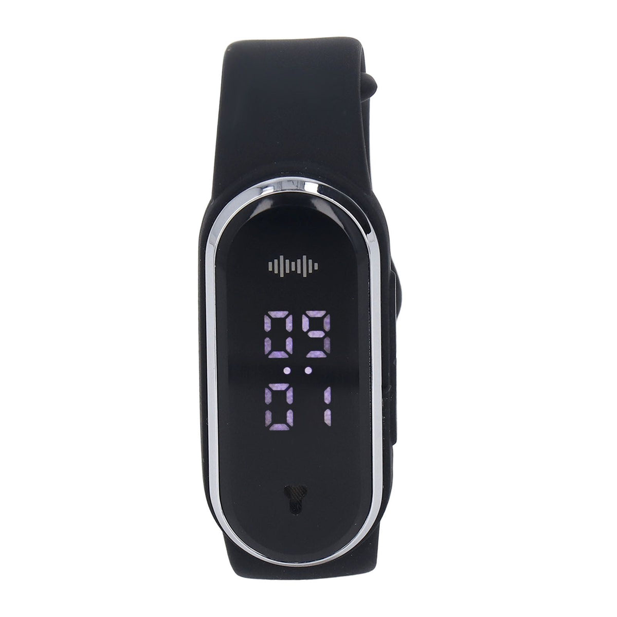 Anti Mosquito Bracelet Watch Silica Gel USB Rechargeable Ultrasonic Mosquito Repellent Bracelet for Outdoor Black