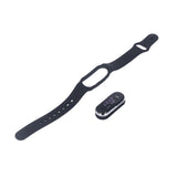 Anti Mosquito Bracelet Watch Silica Gel USB Rechargeable Ultrasonic Mosquito Repellent Bracelet for Outdoor Black - Low Angle