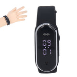 Anti Mosquito Bracelet Watch Silica Gel USB Rechargeable Ultrasonic Mosquito Repellent Bracelet for Outdoor Black - Extra Image