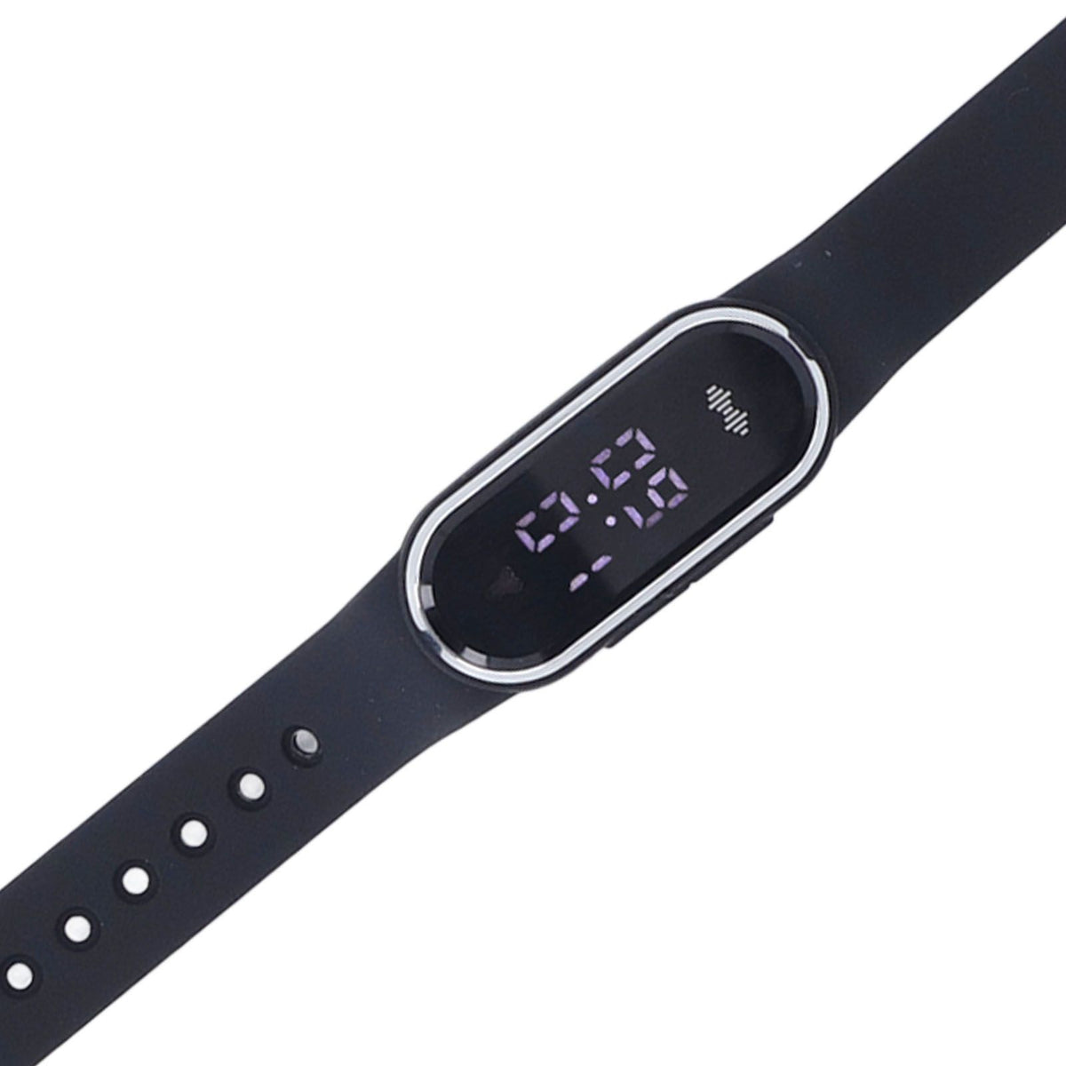 Anti Mosquito Bracelet Watch Silica Gel USB Rechargeable Ultrasonic Mosquito Repellent Bracelet for Outdoor Black
