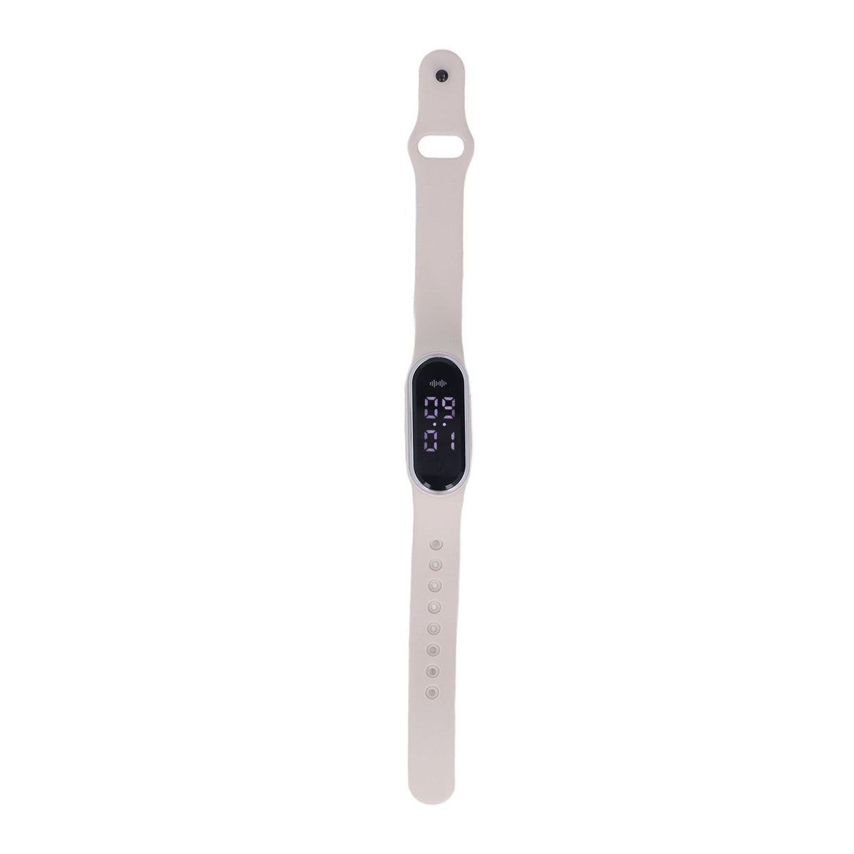 Anti Mosquito Bracelet Watch Silica Gel USB Rechargeable Ultrasonic Mosquito Repellent Bracelet for Outdoor White