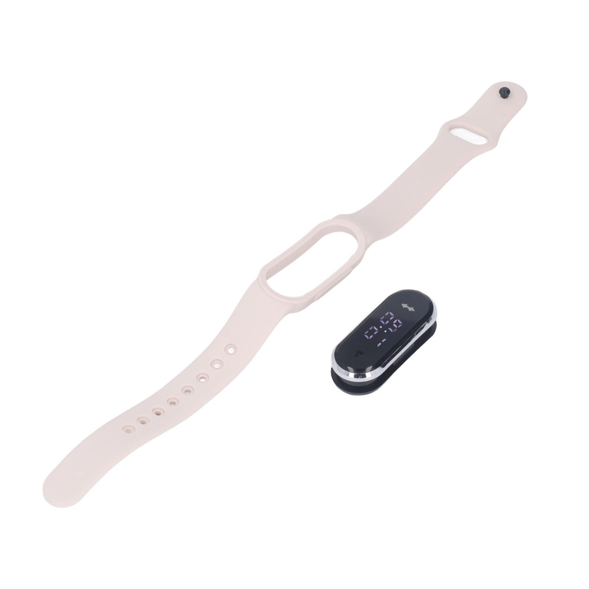 Anti Mosquito Bracelet Watch Silica Gel USB Rechargeable Ultrasonic Mosquito Repellent Bracelet for Outdoor White