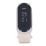 Anti Mosquito Bracelet Watch Silica Gel USB Rechargeable Ultrasonic Mosquito Repellent Bracelet for Outdoor White - 45-Degree Angle