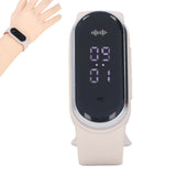Anti Mosquito Bracelet Watch Silica Gel USB Rechargeable Ultrasonic Mosquito Repellent Bracelet for Outdoor White
