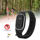 Mosquito Repellent Bracelet Outdoor Ultrasonic USB Charging Anti Mosquito Wristband for Kids Pregnant Woman Black