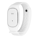 Mosquito Repellent Bracelet Outdoor Ultrasonic USB Charging Anti Mosquito Wristband for Kids Pregnant Woman White - Top-Down View