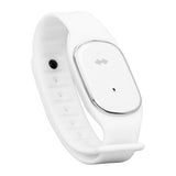 Mosquito Repellent Bracelet Outdoor Ultrasonic USB Charging Anti Mosquito Wristband for Kids Pregnant Woman White