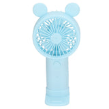 Mini Handheld Fan USB 1200mAh Battery Dual Drive Portable Handheld Fan Electric Small Fan Blue - 45-Degree Angle