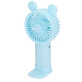 Mini Handheld Fan USB 1200mAh Battery Dual Drive Portable Handheld Fan Electric Small Fan Blue