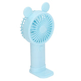 Mini Handheld Fan USB 1200mAh Battery Dual Drive Portable Handheld Fan Electric Small Fan Blue