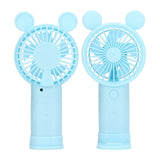 Mini Handheld Fan USB 1200mAh Battery Dual Drive Portable Handheld Fan Electric Small Fan Blue - Extra Image