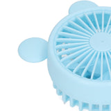 Mini Handheld Fan USB 1200mAh Battery Dual Drive Portable Handheld Fan Electric Small Fan Blue