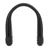 Hanging Neck Fan 3 Modes USB Charging 3600mAh Battery Adjustable Angle Mute Design Face Fan for Home Office Travel Black
