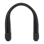 Hanging Neck Fan 3 Modes USB Charging 3600mAh Battery Adjustable Angle Mute Design Face Fan for Home Office Travel Black