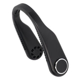 Hanging Neck Fan 3 Modes USB Charging 3600mAh Battery Adjustable Angle Mute Design Face Fan for Home Office Travel Black - 45-Degree Angle