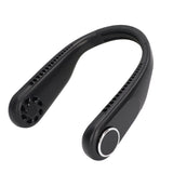 Hanging Neck Fan 3 Modes USB Charging 3600mAh Battery Adjustable Angle Mute Design Face Fan for Home Office Travel Black - Low Angle