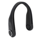 Hanging Neck Fan 3 Modes USB Charging 3600mAh Battery Adjustable Angle Mute Design Face Fan for Home Office Travel Black