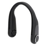 Hanging Neck Fan 3 Modes USB Charging 3600mAh Battery Adjustable Angle Mute Design Face Fan for Home Office Travel Black