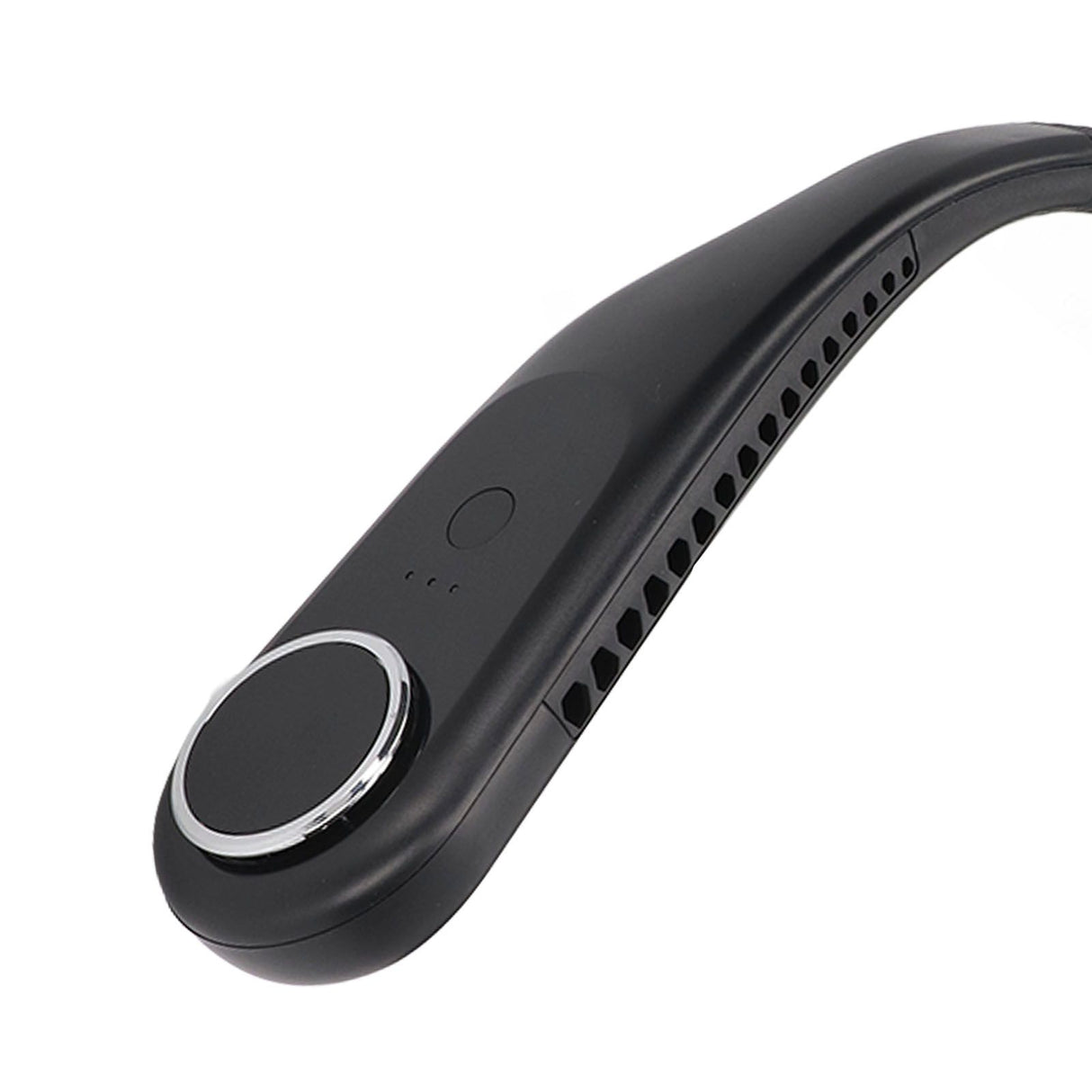 Hanging Neck Fan 3 Modes USB Charging 3600mAh Battery Adjustable Angle Mute Design Face Fan for Home Office Travel Black
