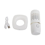 Vegetable Washing Machine Multifunction Wireless USB Charging Auto Capsule Fruit Purifier for Kitchen White