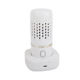 Vegetable Washing Machine Multifunction Wireless USB Charging Auto Capsule Fruit Purifier for Kitchen White