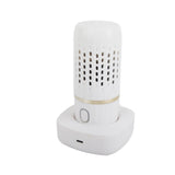 Vegetable Washing Machine Multifunction Wireless USB Charging Auto Capsule Fruit Purifier for Kitchen White