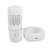 Vegetable Washing Machine Multifunction Wireless USB Charging Auto Capsule Fruit Purifier for Kitchen White
