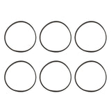 6pcs Vacuum Cleaner Belt Rubber High Strength Vacuum Belt Replacement for Bissell 7 9 10 12 14 - Top-Down View