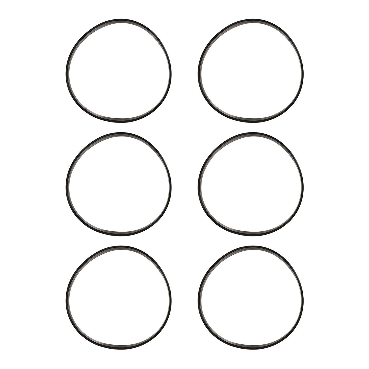 6pcs Vacuum Cleaner Belt Rubber High Strength Vacuum Belt Replacement for Bissell 7 9 10 12 14