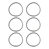 6pcs Vacuum Cleaner Belt Rubber High Strength Vacuum Belt Replacement for Bissell 7 9 10 12 14 - 45-Degree Angle