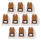 10Pcs Dust Bag Replacement for Roborock H7 H6 Vacuum Cleaner Accessories Spare Parts - 45-Degree Angle
