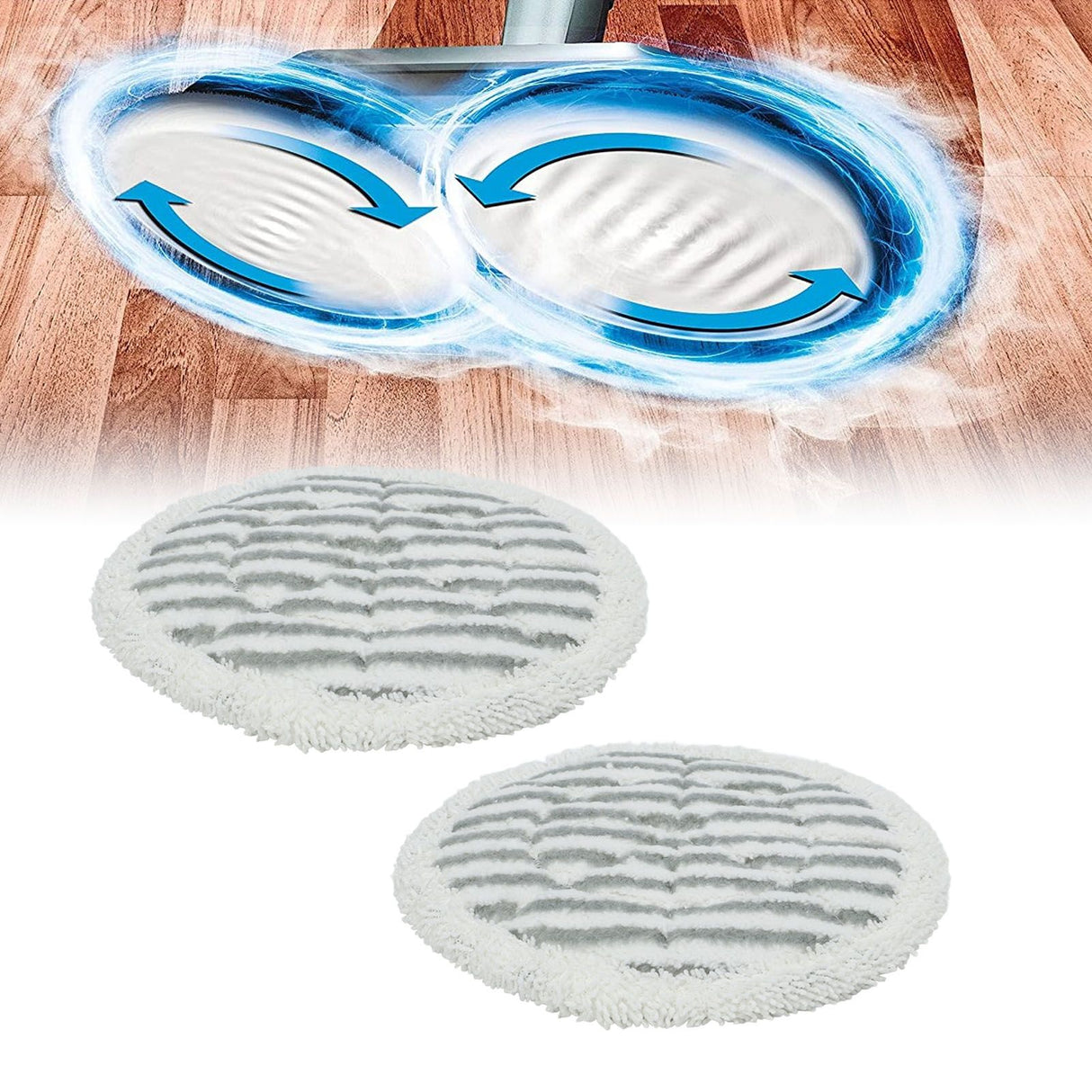 2Pcs Mop Pads Scrub Integrated Scrubbing Mop for Shark S7000 Series S7000AMZ S7001 S7001TGT XKITP7000