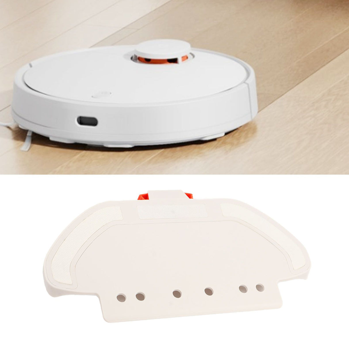 White Mop Plate Replacement for Xiaomi Mijia 3C B106CN Vacuum Cleaner Accessories