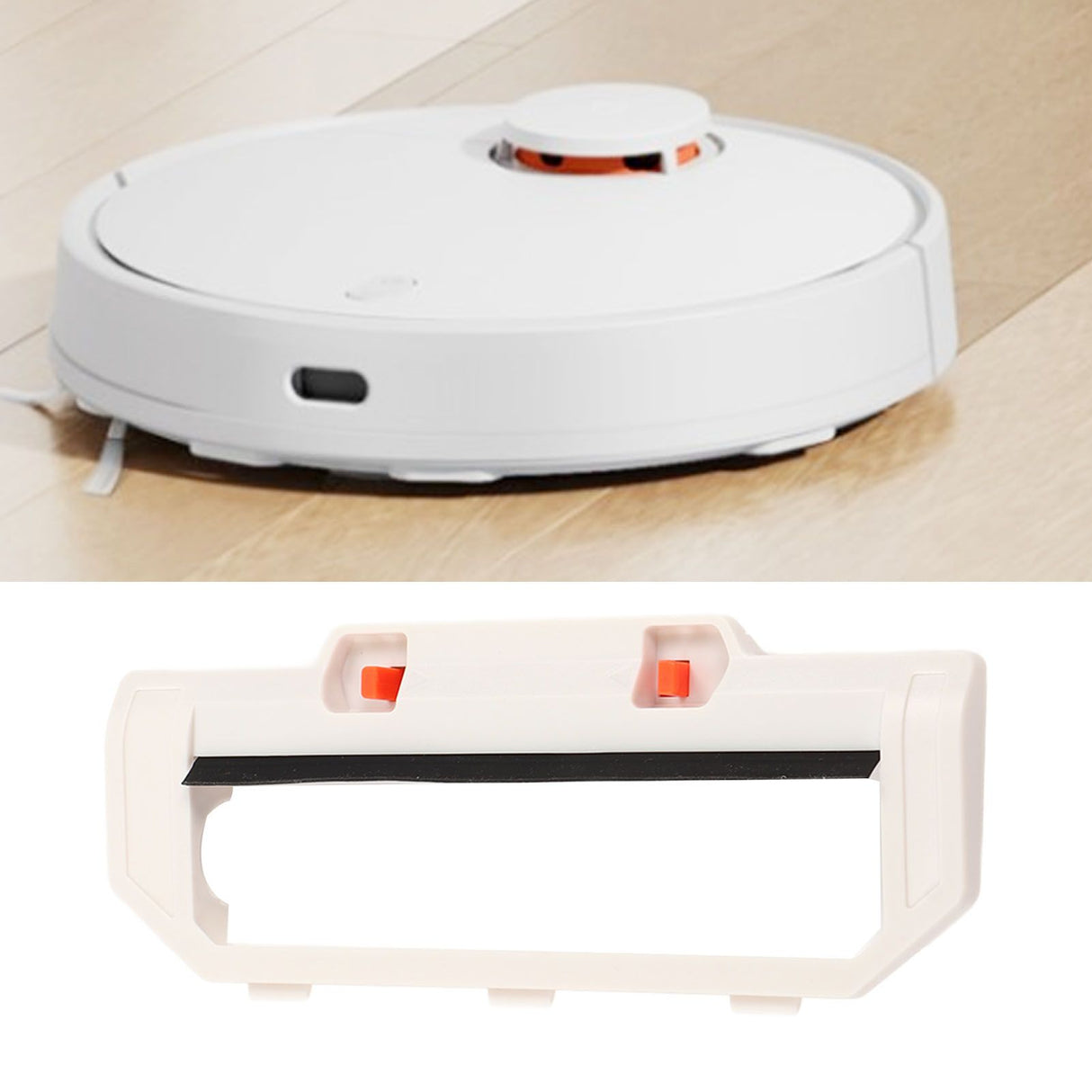 Vacuum Cleaner Main Brush Cover ABS White Intelligent Sweeping Robot Accessories for Mijia 3C B106CN