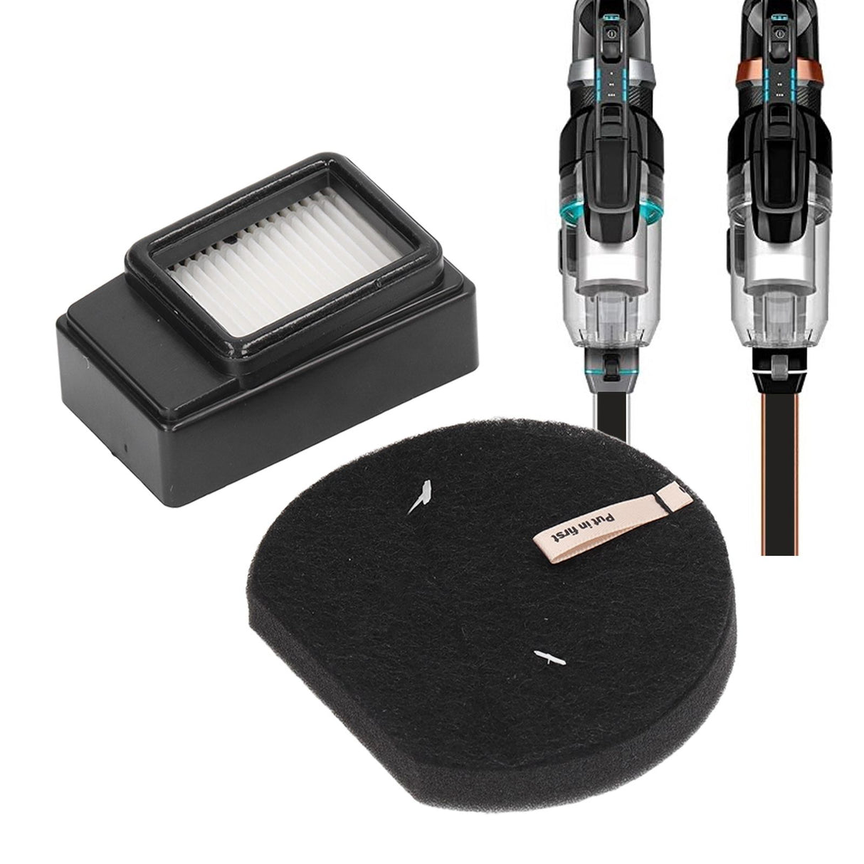 2 Sets Vacuum Cleaner Filter Set with Filter Cotton Replacement for Bissell ICON Pet 2792 1621427 621616 1621064