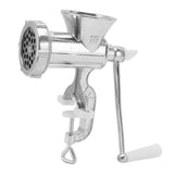 Meat Grinder Multifunctional Large Heavy Duty Home Aluminum Alloy Manual Meat Grinder Hand Crank Meat Sausage Filler - Rear View
