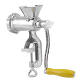Meat Grinder Small Aluminum Alloy Composite Wood Incisive Blade Silver Manual Meat Stuffer Sausage Maker for Beef Pork - 45-Degree Angle