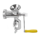 Meat Grinder Small Aluminum Alloy Composite Wood Incisive Blade Silver Manual Meat Stuffer Sausage Maker for Beef Pork