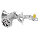 Meat Grinder Small Aluminum Alloy Composite Wood Incisive Blade Silver Manual Meat Stuffer Sausage Maker for Beef Pork - Extra Image