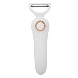 Electric Peeler Handheld USB Rechargeable Fruit Vegetables Peeler with 3 Cutter Heads for Home