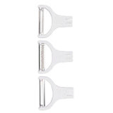 Electric Peeler Handheld USB Rechargeable Fruit Vegetables Peeler with 3 Cutter Heads for Home