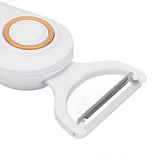 Electric Peeler Handheld USB Rechargeable Fruit Vegetables Peeler with 3 Cutter Heads for Home - Extra Image
