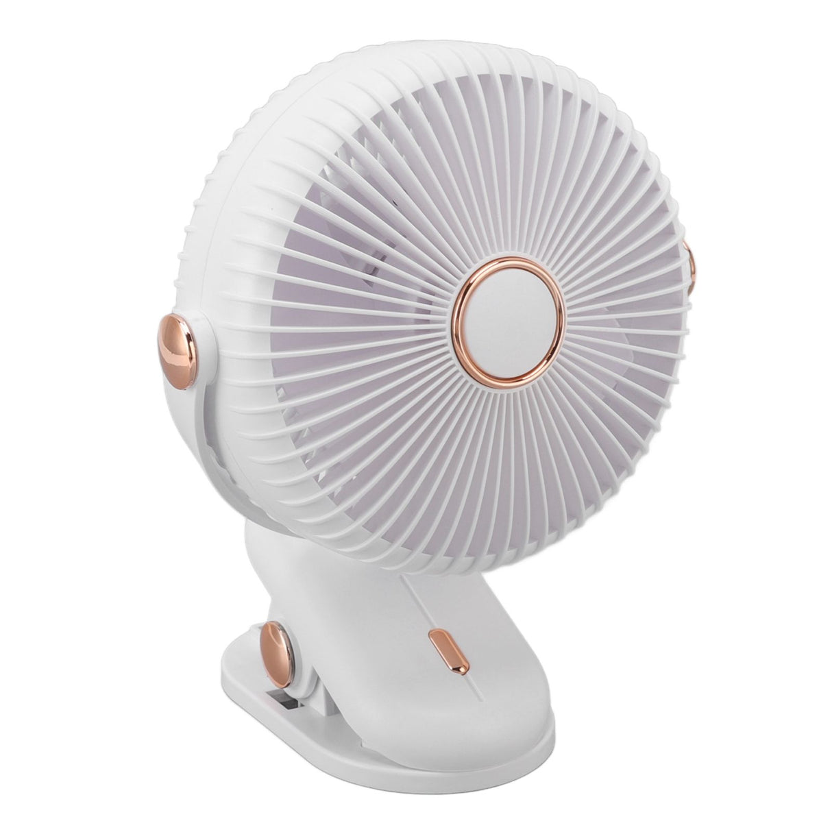 Desk Clip On Fan 3 Wind Speed Safe Design Compact Portable Desktop Fan Clip On Fan for Home Dorm Stroller White