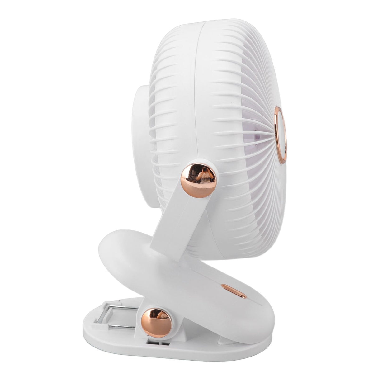 Desk Clip On Fan 3 Wind Speed Safe Design Compact Portable Desktop Fan Clip On Fan for Home Dorm Stroller White
