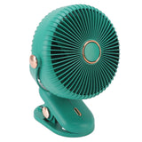 Desk Clip On Fan 3 Wind Speed Safe Design Compact Portable Desktop Fan Clip On Fan for Home Dorm Stroller Green - Top-Down View